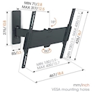 Immagine di Staffa per montaggio a muro 65 in VOGELS Serie QUICK  - TVM 1443 Staffa girevole Extreme fu VOG1814