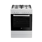 Immagine di Cucina con forno a gas e piano elettrico 71 litri 60 cm Bianco BEKO FSST62110DW 7786183810