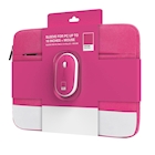 Immagine di Accessori notebook poliestere / pu Rosa PANTONE PANTONE - Bundle PC Sleeve up to 15.6'' + Mouse [I P