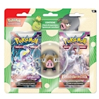 Immagine di Gioco di società POKEMON Pokè©mon - Blister 2 Bustine + 1 Action Figure PK60358-I