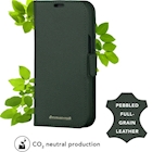 Immagine di Cover pelle Nero DBRAMANTE 1928 New York - iPhone 15 - Evergreen NY61EVGR5673