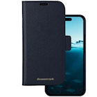 Immagine di Cover pelle Nero DBRAMANTE 1928 New York - iPhone 15 - Pacific Blue NY61PABL5675