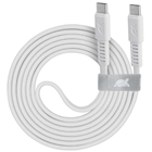 Immagine di Caricabatterie wireless/senza fili Bianco USB-C RIVACASE Cavo Piatto USB-C /USB-C da 1,2m Bianco (NE