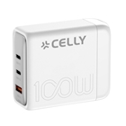 Immagine di Caricabatterie Bianco CELLY PS3GAN100W - Power Station 100W [PRO POWER] PS3GAN100WWH