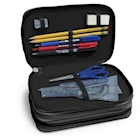 Immagine di 3 zip pencil case blue