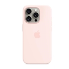 Immagine di Custodia magsafe trasparente per iPhone 15 pro colore rosa confetto