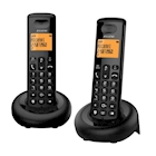 Immagine di Telefono cordless digitale ALCATEL ALCATEL E160 DUO BLACK ATL1426724