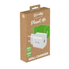 Immagine di Caricabatterie Bianco CELLY GRSTC1USBC25W - Wall Charger 25W - 100% Recycled P GRSTC1USBC25WWH