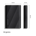 Immagine di Ssd esterni 1000GB USB 3.2 SAMSUNG MU-PG1T0B/EU