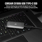 Immagine di Ssd esterni 2000GB USB 3.2 gen.2 type-c CORSAIR SSD Esterno EX100U da 2TB CSSD-EX100U2TB