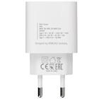 Immagine di Caricabatterie Bianco RIVACASE Wall charger white PD 20W + QC3.0, USB + USB-C, PS4102WD5EU