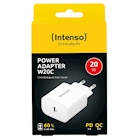 Immagine di Caricabatterie Bianco INTENSO POWER ADAPTER USB-C 20W 7802012