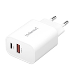 Immagine di Caricabatterie Bianco INTENSO POWER ADAPTER USB-C + USB A 30W 7803012