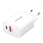 Immagine di Caricabatterie Bianco INTENSO POWER ADAPTER USB-C + USB A 30W 7803012