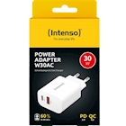 Immagine di Caricabatterie Bianco INTENSO POWER ADAPTER USB-C + USB A 30W 7803012