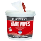 Immagine di Salviette detergenti per le mani PORTWEST HAND WIPES barattolo 150 pezzi