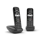 Immagine di Telefono cordless digitale GIGASET CORDLESS AS690 DUO NERO L36852H2816K101