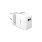 Immagine di Caricabatterie bianco CELLY TCUSBTURBO - 12W USB Wall Charger [TURBO] TCUSBTURBO