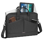 Immagine di Borsa a tracolla notebook da 15.6 poliestere grigio RIVACASE Borsa a tracolla per Notebook da 15.6"