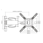 Immagine di Staffa per montaggio a muro 55" SOPAR Flexo 55-4040T SOP23117