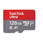 Immagine di Memory Card micro sd hc/xc 128GB SANDISK ULTRA MICROSD+ADAPTER SDSQUAB-128G-GN