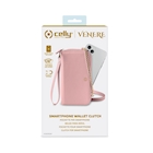 Immagine di Custodia similpelle rosa CELLY VENERE - Universal Wallet Case VENEREBP