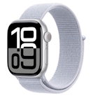 Immagine di Apple Watch Series 10 GPS cassa 42 mm alluminio argento cinturino Sport Loop nuvola azzurra