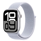 Immagine di Apple Watch Series 10 GPS cassa 46 mm alluminio argento cinturino Sport Loop nuvola azzurra