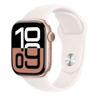 Immagine di Apple Watch Series 10 GPS + Cellular cassa 42 mm alluminio oro rosa cinturino Sport rosa fard - S/M