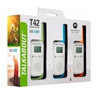 Immagine di Ricetrasmittente motorola walkie talkie t42 verde/arancione/petrolio 3pk 59t42triplepack