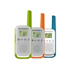 Immagine di Ricetrasmittente motorola walkie talkie t42 verde/arancione/petrolio 3pk 59t42triplepack