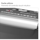 Immagine di Distruggidocumenti a strisce REXEL MOMENTUM S206 livello sicurezza P-2 colore grigio