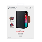 Immagine di Custodia similpelle nero CELLY WALLYT - Apple iPad Pro 12.9 2018 WALLYT39