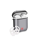 Immagine di Custodia poliuretano nero CELLY AIRCASE - AIRPODS 1st Gen. / 2nd Gen. Case [VOLCAN AIRCASEVOLCBK