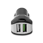 Immagine di Caricabatterie nero CELLY CC2USBTURBO - 17W 2 USB Car Charger CC2USBTURBOBK