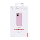 Immagine di Cover silicone rosa CELLY FEELING - Apple iPhone 12 Mini FEELING1003PK