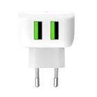 Immagine di Caricabatterie bianco CELLY TC2USBLED - 12W 2 USB Wall Charger with Night Li TC2USBLEDWH