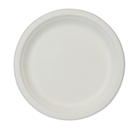 Immagine di Piatto piano rotondo LINEA EASY in polpa di cellulosa colore bianco Ø 17 cm