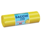 Immagine di Sacchetto rifiuti cm 70x110 colore trasparente giallo - 60 micron - l 110