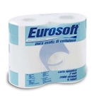 Immagine di Carta igienica EUROCARTA EUROSOFT 2 veli 500 strappi metri 55
