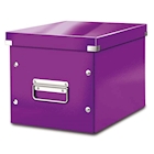 Immagine di Scatola archivio CLICK&STORE LEITZ CUBO M viola