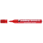 Immagine di Pennarello permanent EDDING E-2000C punta conica colore rosso