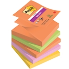 Immagine di Post-it Super Sticky Z-Notes boost R330-5SS-BOOS 90ff 76x76 mm colori assortiti