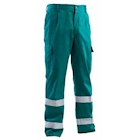 Immagine di Pantalone P&P LOYAL FLASH con bande rifrangenti colore verde taglia L