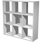 Immagine di Libreria a 9 caselle CHECKER cm 104,1x29,2x103,9 grigio alluminio