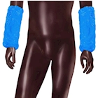 Immagine di Copribraccia in polietilene azzurro con elastico