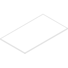 Immagine di Top di finitura per libreria GETWAY cm 80x46x1,2 finitura in melaminico bianco