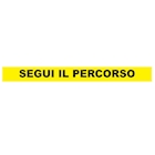 Immagine di Adesivo calpestabile PVC striscia 100x10 PERCORSO giallo