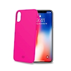 Immagine di Cover pvc rosa CELLY SHOCK - Apple iPhone Xs/ iPhone X SHOCK900PK