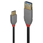 Immagine di Cavo USB Tipo C a A Anthra Line, 0.15m
